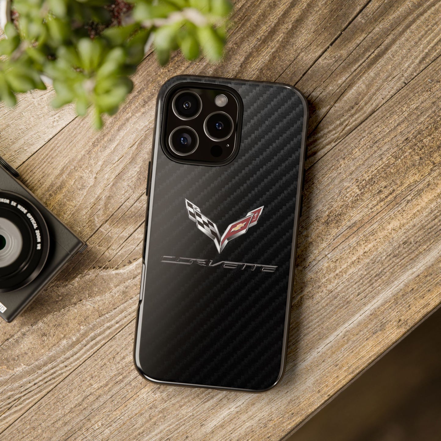 Corvette - Carbon Fiber Impact Resistant Phone Case
