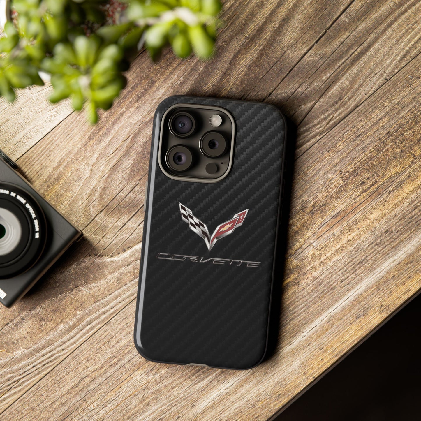 Corvette - Carbon Fiber Impact Resistant Phone Case